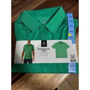 Member's Mark Performance Polo short sleeve UPF 50 Size Large